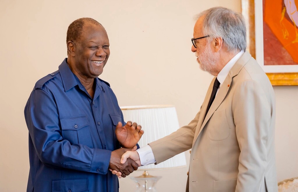 Ad Abidjan, Andrea Riccardi ricevuto dal presidente della Costa d’Avorio, Alassane Ouattara. Al centro dell'incontro i temi della pace e del sostegno alle fasce più fragili della popolazione 